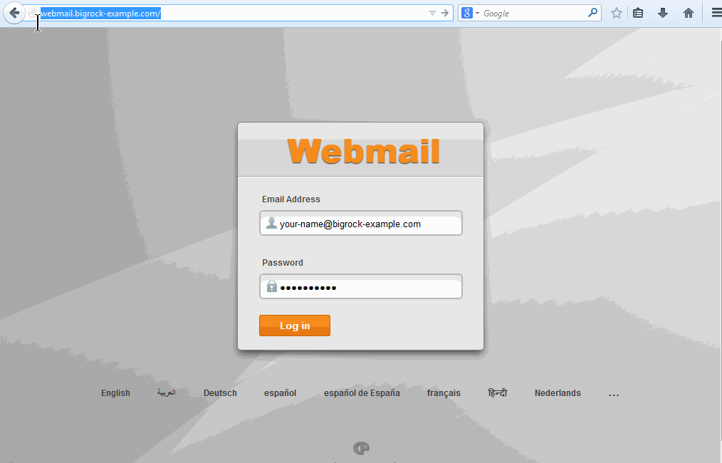 How do I log in to webmail?