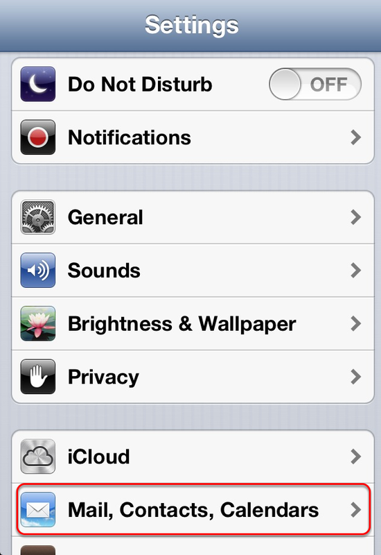 iPhone Email Configuration